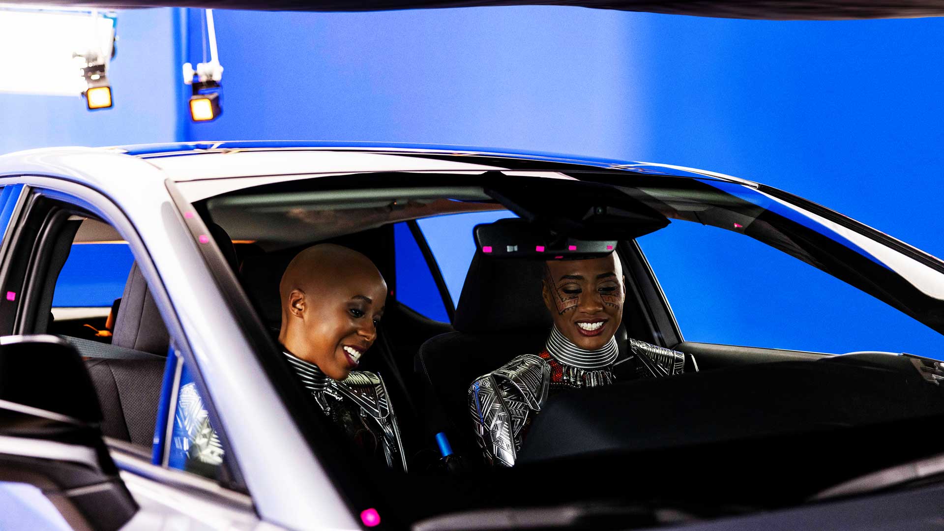 Two “Black Panther: Wakanda Forever” actresses sat in a Lexus RZ 450e