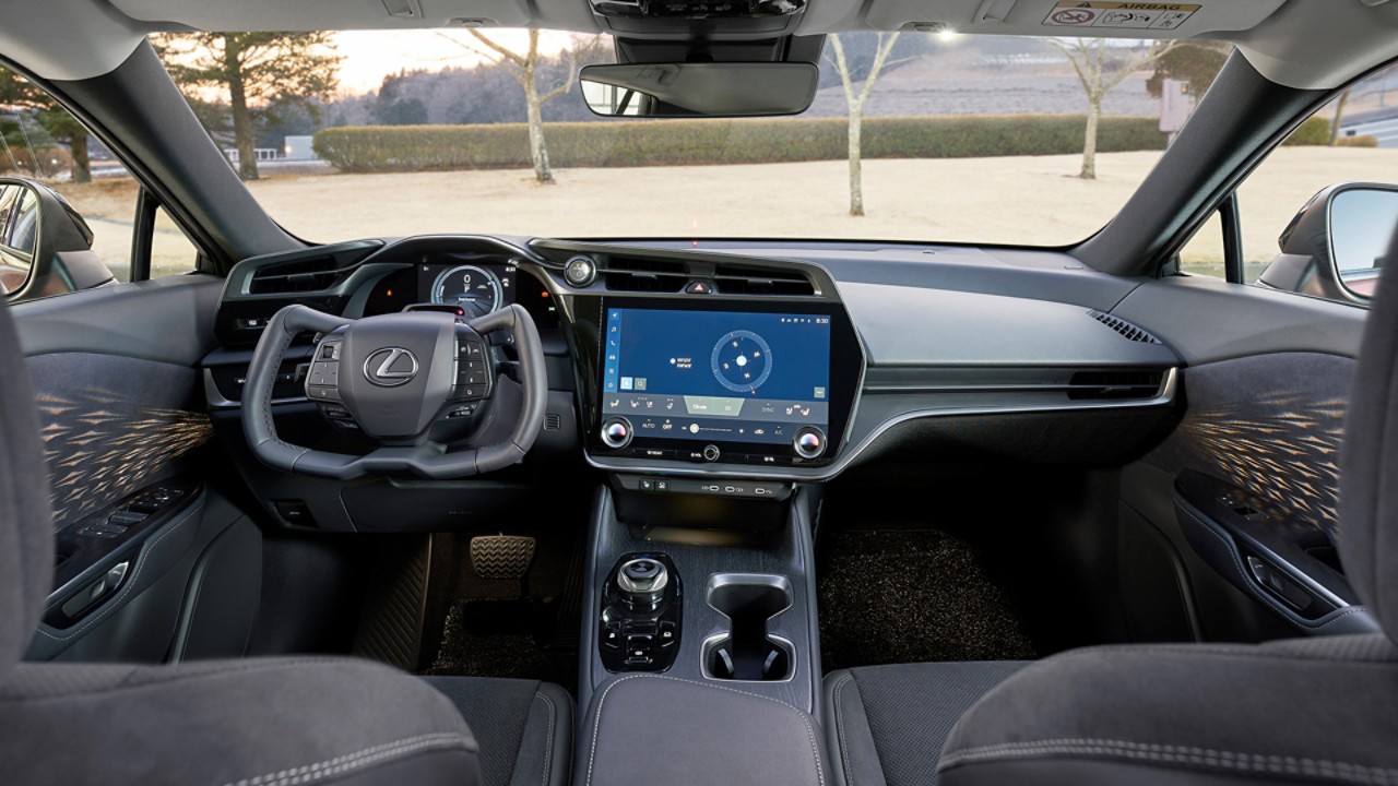 Interior of a Lexus car